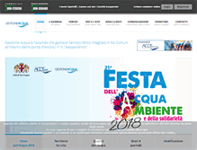Tablet Screenshot of gestioneacqua.it
